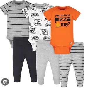 You wanna pizza me? Onesies set